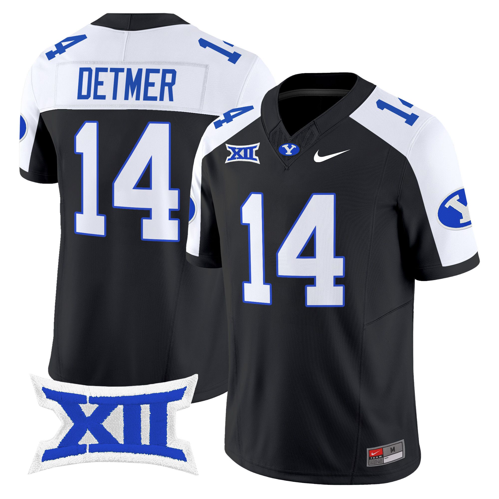 Men BYU Cougars #14 Detmer Black Nike 2024 Vapor Limited NCAA Jersey->more ncaa teams->NCAA Jersey